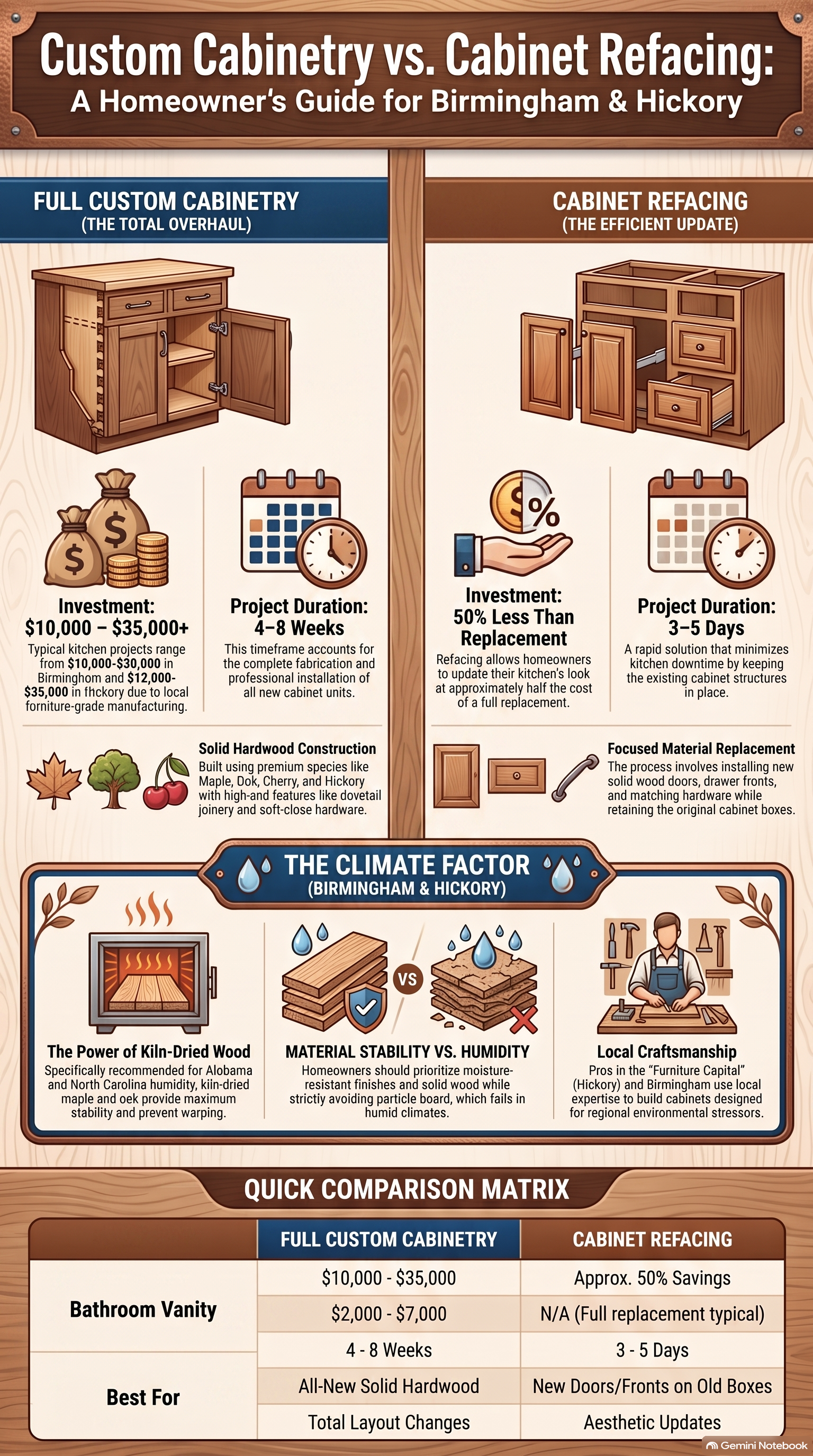 Custom Cabinetry Vs. Cabinet Refacing